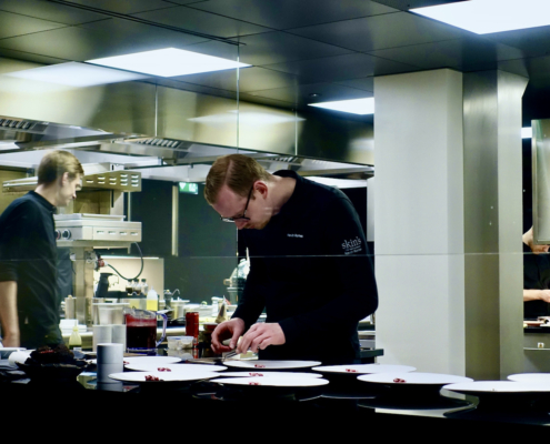 head chef Kevin Romes at 2-star Michelin Skin's - the Restaurant Lenzburg Switzerland